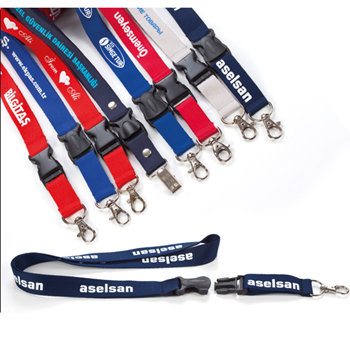 Baskılı Boyun Askı İpi 20mm Özel Üretim Standart Tek Kanca