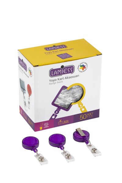 Lamiess Lms 351 Yuvarlak Yoyo Mor  50'Li