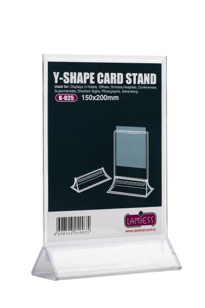Lamiess K-025 Masaüstü Reklam Panosu Dikey 3 'Lü